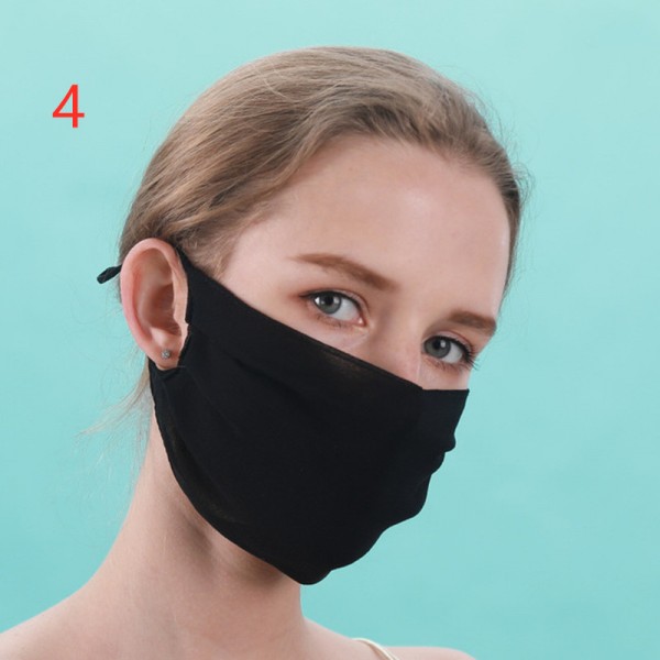 Mulberry Silk Reusable Floral Face Masks For Women Breathable Summer Dust Proof Protective Mouth 6745